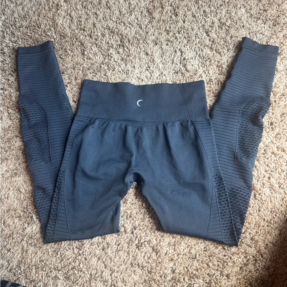 ZYIA Slate Gray Leggings Stretchy Athletic Wear - Picture 6 of 9